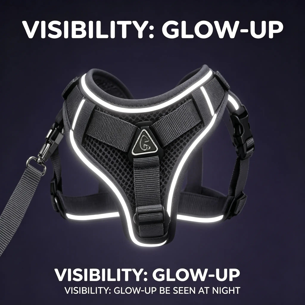 Escape-Proof Cat Harness and Leash Set; Adjustable Size. Cat Leash and Collar Made from Comfortable, Breathable Materials with Adjustable Sizing. Reflective Strip, Soft Mesh Vest, Convenient for Safe Leash Walking. Includes a Summer Version; Breathable An