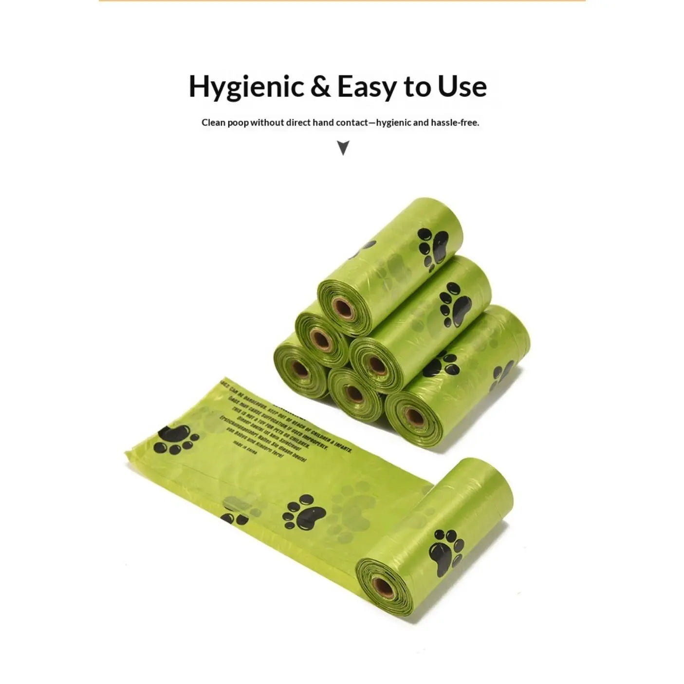 Degradable Pet Garbage Bag Disposable Printed Dog Poop Bag Dog Poop Bag Poop Bag